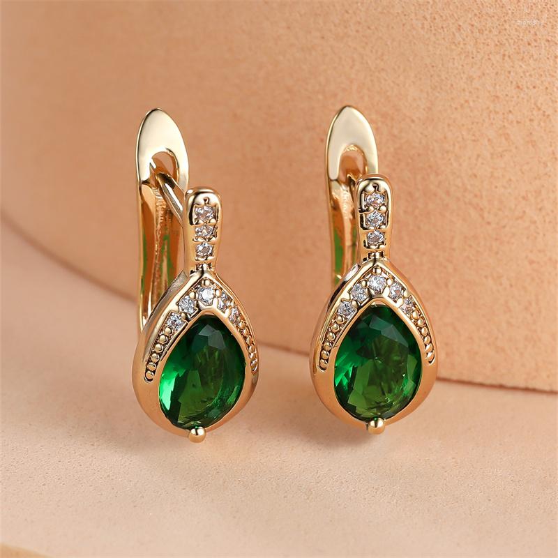 Hoop Earrings Pear Cut Royal Blue Red Pink Black Green Stone For Women Champagne Gold Color Teardrop Zircon Wedding Jewelry Gift
Hoop Earrings Pear Cut Royal Blue Red Pink Black Green Stone For Women Champagne Gold Color Teardrop Zircon Wedding Jewelry Gift