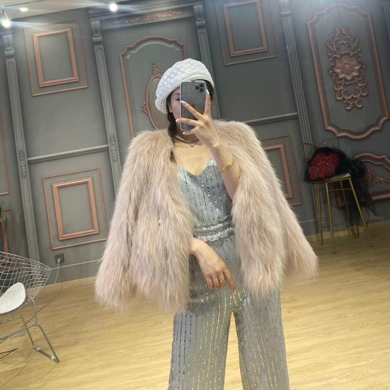 Women's Fur & Faux LaVelache 2023 Real Coat Winter Jacket Women Natural Raccoon Knitted Thick Warm Outerwear Streetwear Pearl V-neck, D light grey
Women's Fur & Faux LaVelache 2023 Real Coat Winter Jacket Women Natural Raccoon Knitted Thick Warm Outerwear Streetwear Pearl V-neck, D light grey