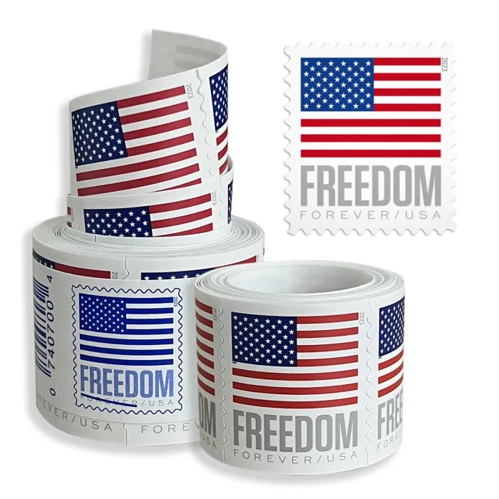 Top quality stamp new style flag 2023 stamps postal stamp Unused flag stamps roll for collection,invitation,wedding,marketing, 100pcs
Top quality stamp new style flag 2023 stamps postal stamp Unused flag stamps roll for collection,invitation,wedding,marketing, 100pcs
