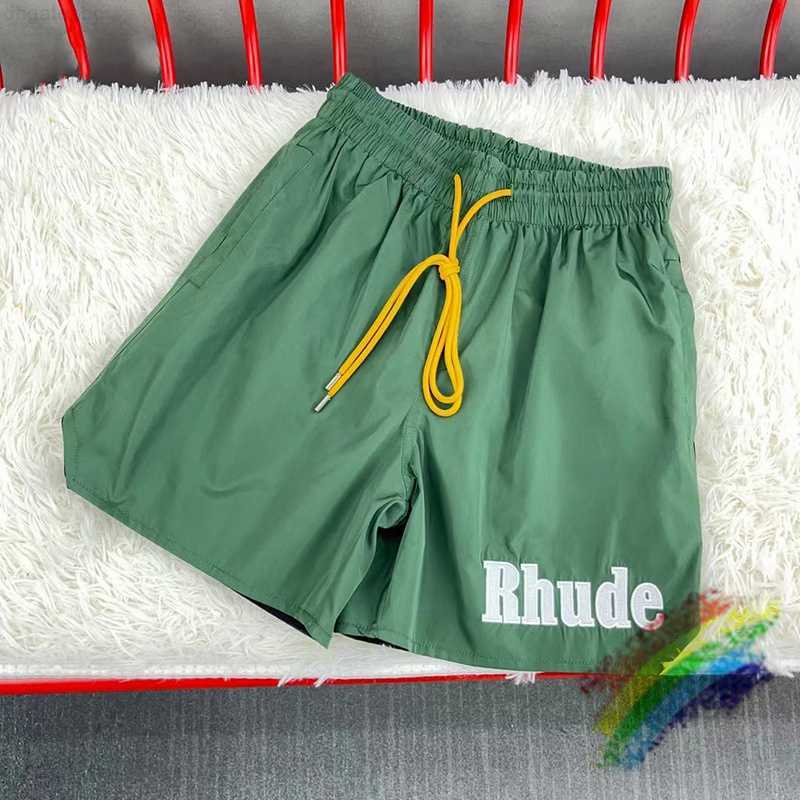 Men' T-shirts Green Rhude Beach Shorts Men Women Mesh Breeches Drawstring Embroidery Rhude
Men' T-shirts Green Rhude Beach Shorts Men Women Mesh Breeches Drawstring Embroidery Rhude
