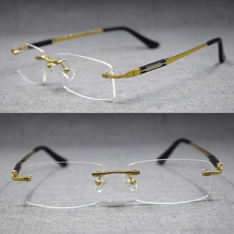 Sunglasses Frames Fashion Pure Titanium Eyeglass Rimless Glasses Men Women Eyewear Myopia Rx Able
Sunglasses Frames Fashion Pure Titanium Eyeglass Rimless Glasses Men Women Eyewear Myopia Rx Able