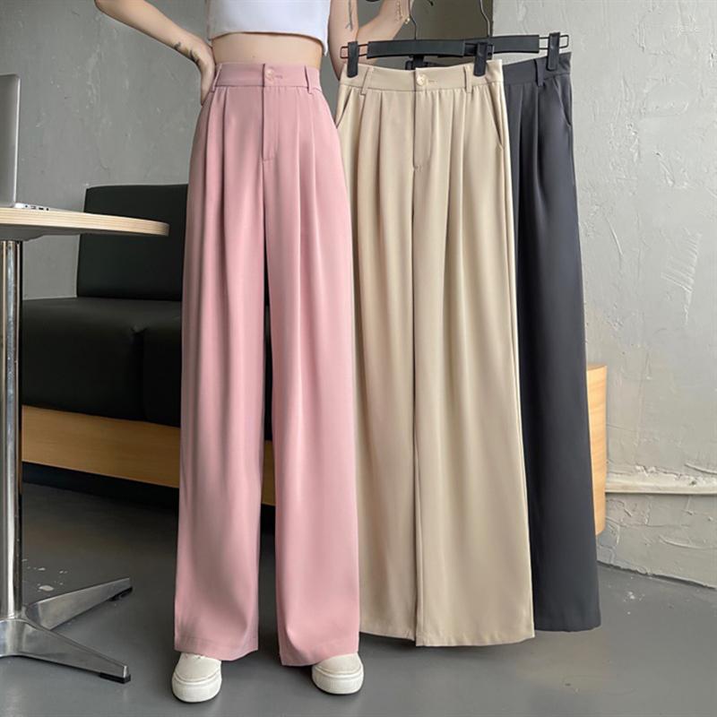 Women' Pants Suit Women 2023 Summer Korean Version Loose High Waist Wide Legs Thin Drape Mopping Straight Casual Office Wear Trousers, Beige
Women' Pants Suit Women 2023 Summer Korean Version Loose High Waist Wide Legs Thin Drape Mopping Straight Casual Office Wear Trousers, Beige