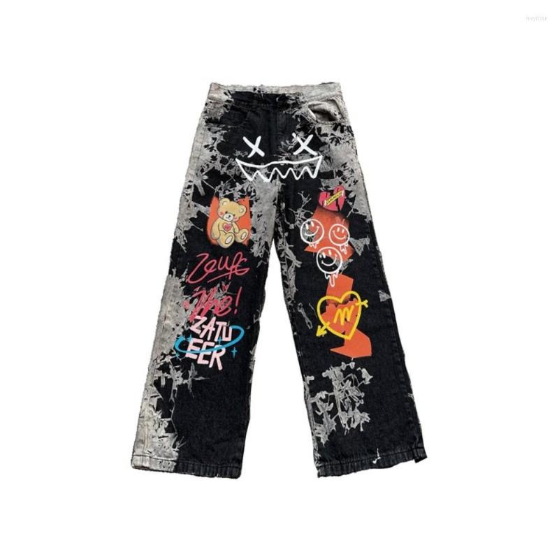 Men' Jeans Y2K Retro Print Streetwear Men Women Hip Hop Baggy Pants Clothes Straight Loose Goth Denim Trousers Pantalones Vaqueros, Black
Men' Jeans Y2K Retro Print Streetwear Men Women Hip Hop Baggy Pants Clothes Straight Loose Goth Denim Trousers Pantalones Vaqueros, Black