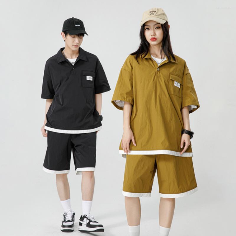 Men's Tracksuits Short-sleeved T-shirt Suit Men's Set Fashion Knee Length Shorts Tshirt Summer Couple T-shirts Outdoor Breathable Loose, Black
Men's Tracksuits Short-sleeved T-shirt Suit Men's Set Fashion Knee Length Shorts Tshirt Summer Couple T-shirts Outdoor Breathable Loose, Black