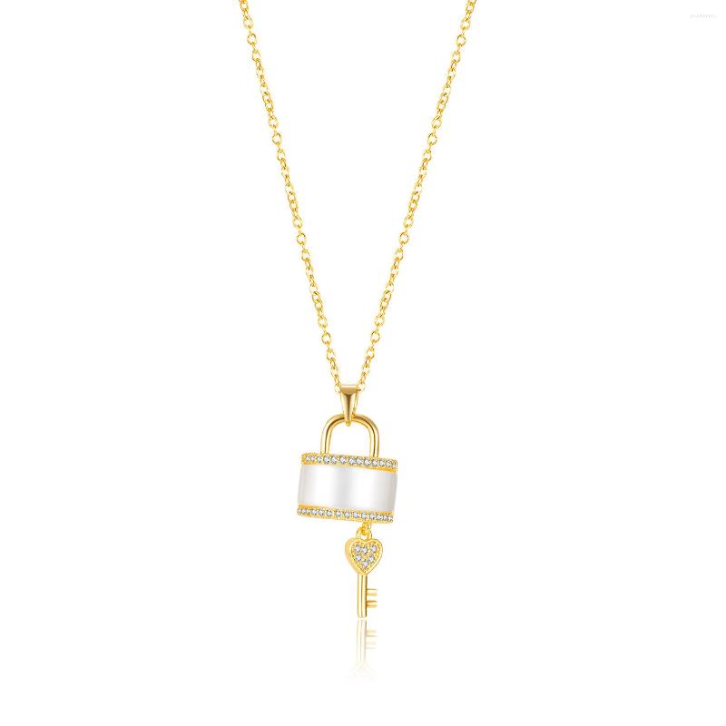 Chains Ornament Fashion Lock Key Chain Wholesale Luxury Stainless Steel Necklace For Women
Chains Ornament Fashion Lock Key Chain Wholesale Luxury Stainless Steel Necklace For Women