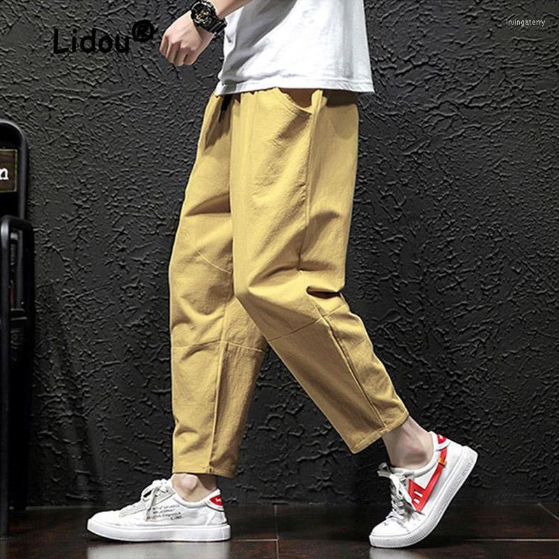 Men's Pants Youth Casual Solid Color Pocket Man Ninth Classic Loose Waist Drawcord Quick Drying Tide Male Fashion Trousers 2023, Black
Men's Pants Youth Casual Solid Color Pocket Man Ninth Classic Loose Waist Drawcord Quick Drying Tide Male Fashion Trousers 2023, Black