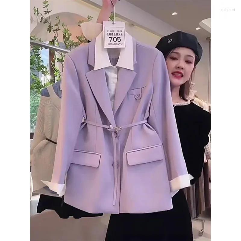 Women's Suits Female 2023 Spring Autumn Purple Blazer High-Quality Temperament Designed Fashion Fake Two Pieces Long Sleeve Jackets Lady
Women's Suits Female 2023 Spring Autumn Purple Blazer High-Quality Temperament Designed Fashion Fake Two Pieces Long Sleeve Jackets Lady