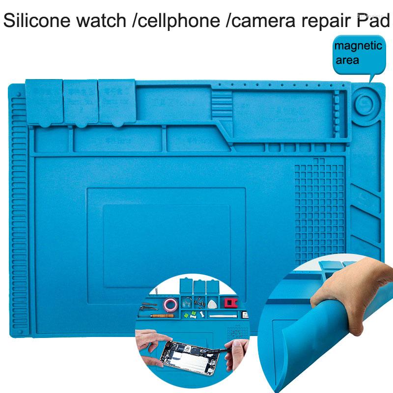 Watch Repair Kits Silicone Insulation Pad Anti-corrosive Thermostable Repairing Workbench Soldering Station Mat For Watchmaker
Watch Repair Kits Silicone Insulation Pad Anti-corrosive Thermostable Repairing Workbench Soldering Station Mat For Watchmaker