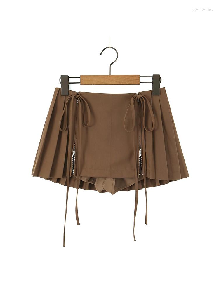 Skirts YENKYE 2023 Cool Girl Pleated Mini Skirt Front Bow Double Zipper Women Summer With Shorts Underwear Lining, Black
Skirts YENKYE 2023 Cool Girl Pleated Mini Skirt Front Bow Double Zipper Women Summer With Shorts Underwear Lining, Black