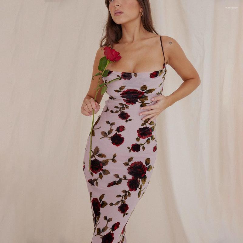 Casual Dresses Wepbel Sexy Sheath Dress Women Mesh Floral Print Suspender Slim Holiday Backless Camis Spaghetti Strap Long
Casual Dresses Wepbel Sexy Sheath Dress Women Mesh Floral Print Suspender Slim Holiday Backless Camis Spaghetti Strap Long
