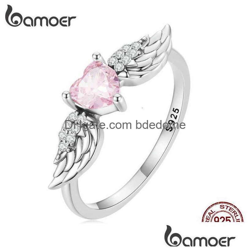 Rings 925 Sterling Sier Pink Heart Zircon For Women Fine Jewelry Angel Wing Band Gift Scr874 230330 Drop Delivery Ring Dh6R3
Rings 925 Sterling Sier Pink Heart Zircon For Women Fine Jewelry Angel Wing Band Gift Scr874 230330 Drop Delivery Ring Dh6R3