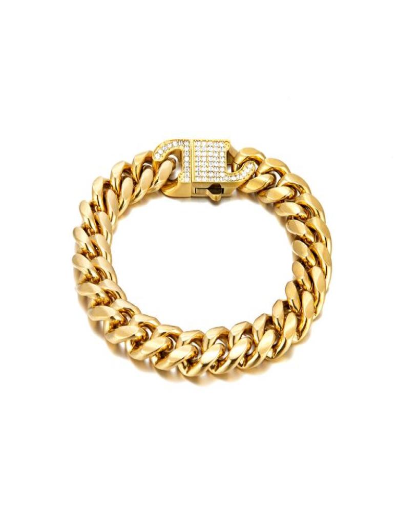 HighQuality Men039s Bracelet Cuban Link Chain Bracelets for Men Jewelry4943912