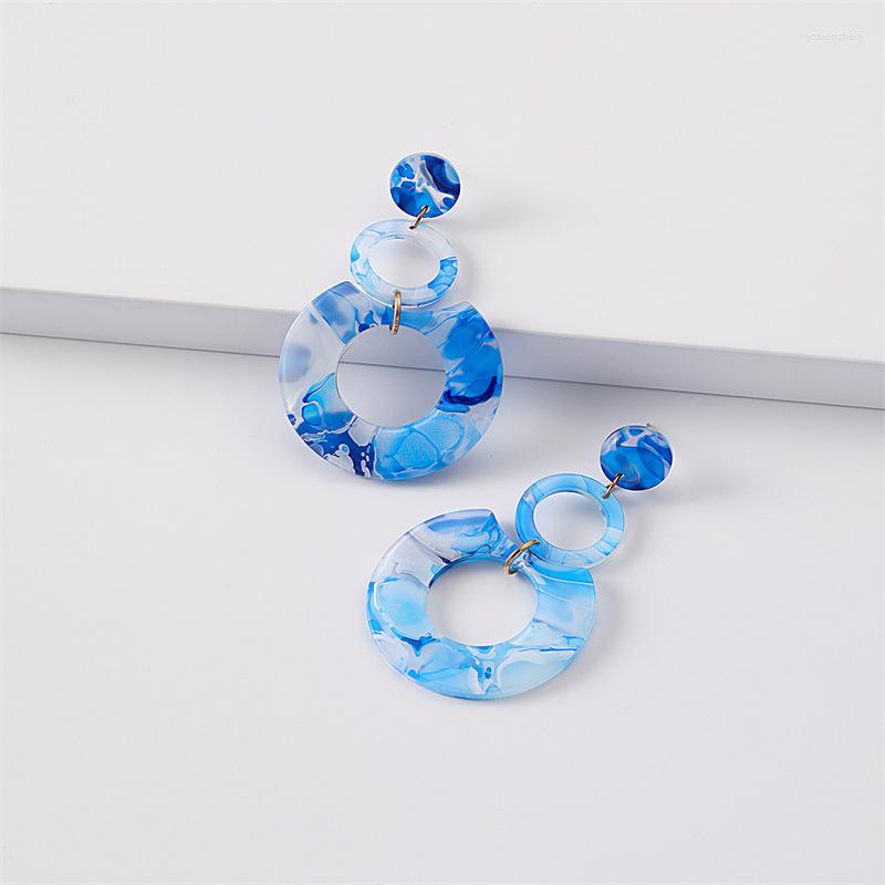Dangle Earrings Fashion Personality Circular Splicing Acrylic Acetate Senior Sense Multi-color Geometric Pendant Women's
Dangle Earrings Fashion Personality Circular Splicing Acrylic Acetate Senior Sense Multi-color Geometric Pendant Women's