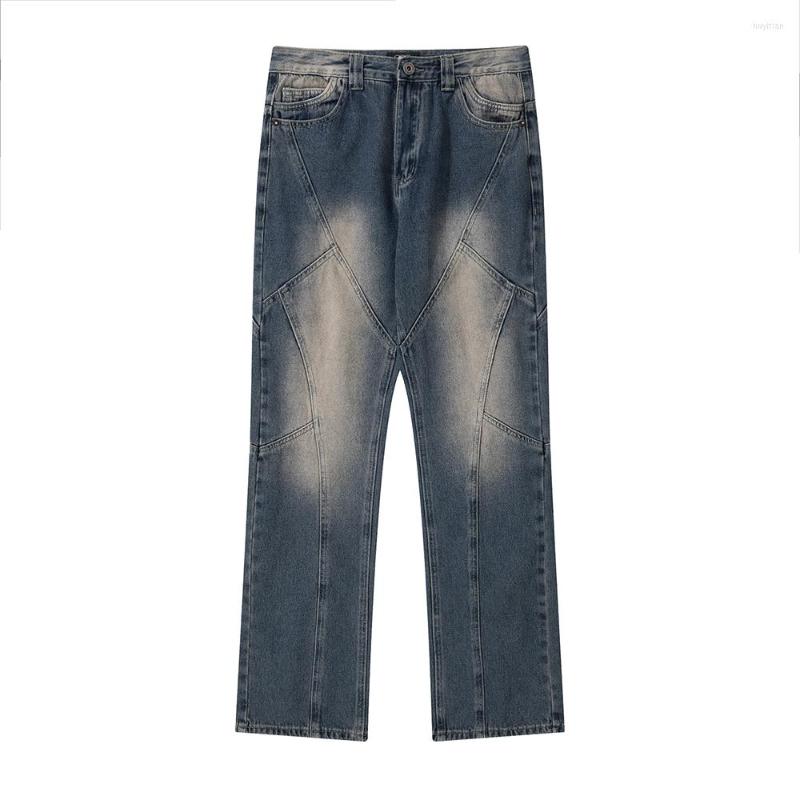 Men's Jeans Cross Strip Pattern Washed Vintage Men's Pants Streetwear Straight Baggy Casual Cargos Unisex Y2K Oversize Denim Trousers, Blue
Men's Jeans Cross Strip Pattern Washed Vintage Men's Pants Streetwear Straight Baggy Casual Cargos Unisex Y2K Oversize Denim Trousers, Blue