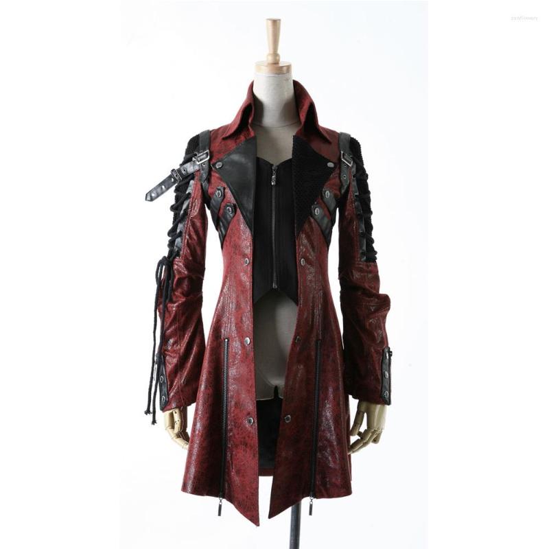 Women's Jackets Punk Rave Goth Womens Man-made Leather Rock Studded Cotton Jacket Coat Streampunk HoodieLot S-3XL Y349, Red
Women's Jackets Punk Rave Goth Womens Man-made Leather Rock Studded Cotton Jacket Coat Streampunk HoodieLot S-3XL Y349, Red