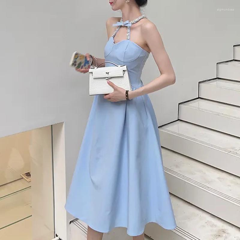 Casual Dresses Sexy Birthday Halter Dress For Women Summer 2023 Elegant Evening Party Midi Backless Boho Korean Fashion Clothing, Black
Casual Dresses Sexy Birthday Halter Dress For Women Summer 2023 Elegant Evening Party Midi Backless Boho Korean Fashion Clothing, Black