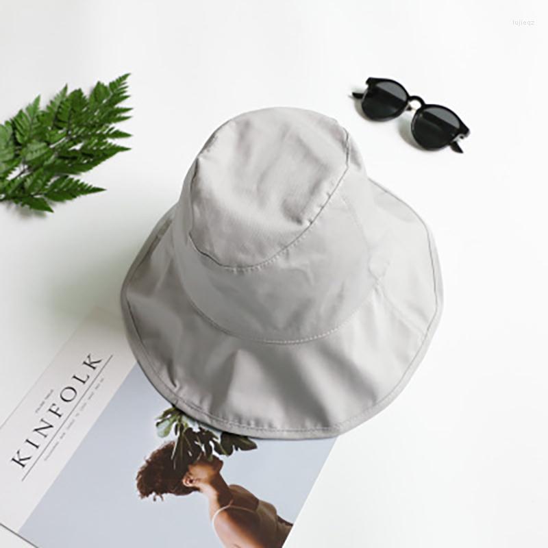 Berets Women Bucket Hat Summer Wide Brim Fisherman Foldable Lady Solid Color Cotton Round Dome Sun Cap For Girl, Beige
Berets Women Bucket Hat Summer Wide Brim Fisherman Foldable Lady Solid Color Cotton Round Dome Sun Cap For Girl, Beige