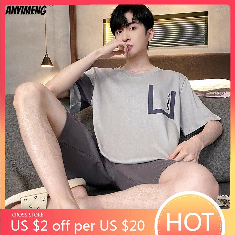 Men's Sleepwear Summer Fashion Cotton Men Pajamas Set Short Sleeve Shorts Plus Size 4XL Round Collar Homesuit Cool Leisure Pijamas
Men's Sleepwear Summer Fashion Cotton Men Pajamas Set Short Sleeve Shorts Plus Size 4XL Round Collar Homesuit Cool Leisure Pijamas