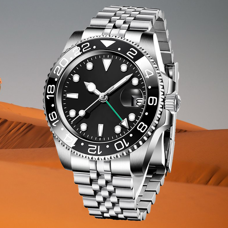 Luxury fashion watch automatic mechanical watches mens watchs black dial with stainless steel watch chain Rotatable circle case waterproof outof-home travel watch, D11
Luxury fashion watch automatic mechanical watches mens watchs black dial with stainless steel watch chain Rotatable circle case waterproof outof-home travel watch, D11
