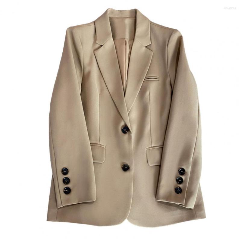 Women's Suits Elegant Women Blazer Solid Color Commute Cardigan Business Trip, Beige
Women's Suits Elegant Women Blazer Solid Color Commute Cardigan Business Trip, Beige