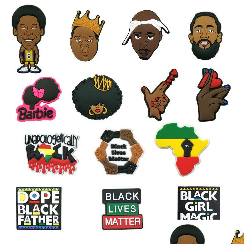 Athletic Outdoor 100Pcs/Lot Custom Black Lives Matter Pvc Shoe Charms Shoecharm Buckles Fashion Accessories Soft Rubber Jibitz For Dh1Zv, See show
Athletic Outdoor 100Pcs/Lot Custom Black Lives Matter Pvc Shoe Charms Shoecharm Buckles Fashion Accessories Soft Rubber Jibitz For Dh1Zv, See show