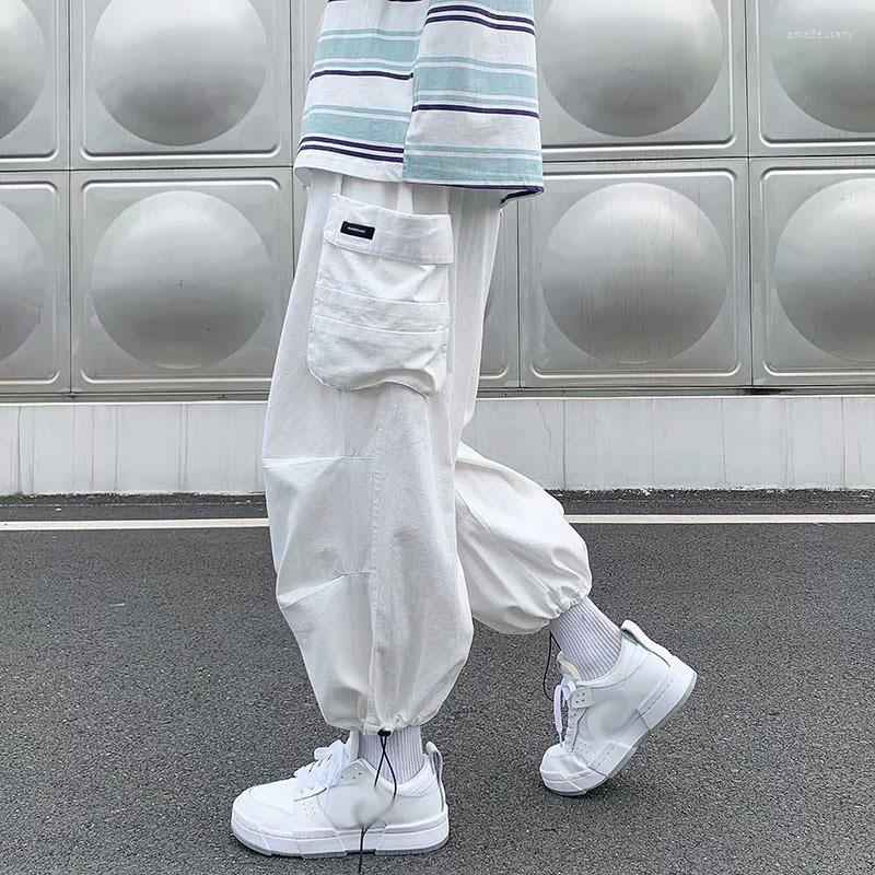 Men's Pants GODLIKEU Mens Cargo Multi Pockets Loose White Male Wide Leg Jogger Solid Casual Trousers, Black 
Men's Pants GODLIKEU Mens Cargo Multi Pockets Loose White Male Wide Leg Jogger Solid Casual Trousers, Black