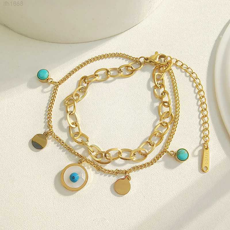 Boho Multi Layers Stainless Steel Inlaid Natural Stone Evil Eyes Charm Bracelet Titanium Steel Blue Devil Eye Turquoise Bracelet
Boho Multi Layers Stainless Steel Inlaid Natural Stone Evil Eyes Charm Bracelet Titanium Steel Blue Devil Eye Turquoise Bracelet