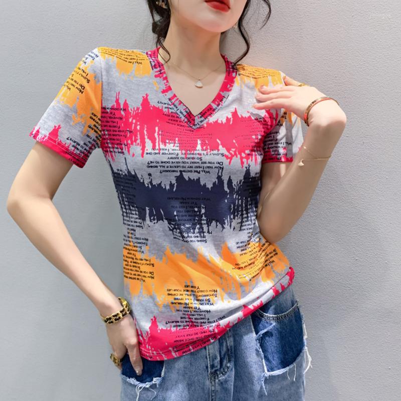 Women' T Shirts #6154 Letters Tie Dye Printed Shirt Women V-neck Tight Vintage Short Female Sleeve Mesh Tee Sexy Summer, Green
Women' T Shirts #6154 Letters Tie Dye Printed Shirt Women V-neck Tight Vintage Short Female Sleeve Mesh Tee Sexy Summer, Green