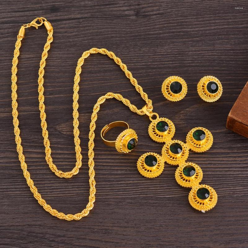 Necklace Earrings Set Ethiopian Traditiona Cross Jewelry Ring Ethiopia Gold Color Eritrea Women's Habesha Wedding Party Gift, Picture shown
Necklace Earrings Set Ethiopian Traditiona Cross Jewelry Ring Ethiopia Gold Color Eritrea Women's Habesha Wedding Party Gift, Picture shown