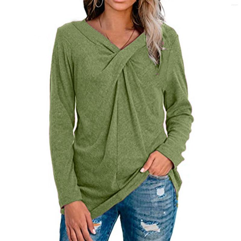 Women' Blouses Cross Knot Tunic Casual Women Blouse Sweatshirt Autumn V Neck Long SleeveTop Shirt Chest, Green
Women' Blouses Cross Knot Tunic Casual Women Blouse Sweatshirt Autumn V Neck Long SleeveTop Shirt Chest, Green