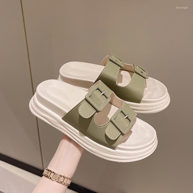 Slippers Casual Female Shoes Platform Slides Med Luxury 2023 Flat PU Fashion Rubber Bonded Leather Buckle Strap Cas
Slippers Casual Female Shoes Platform Slides Med Luxury 2023 Flat PU Fashion Rubber Bonded Leather Buckle Strap Cas