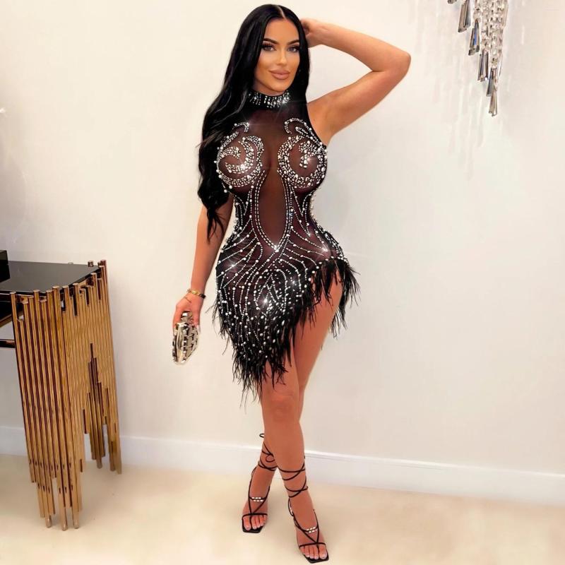 Casual Dresses Cutubly Mesh Rhinestone Dress For Women Sexy Halter Bubble Bead Feather Sleeveless Bodycon Skirt Club Party Summer Holiday, Blue
Casual Dresses Cutubly Mesh Rhinestone Dress For Women Sexy Halter Bubble Bead Feather Sleeveless Bodycon Skirt Club Party Summer Holiday, Blue