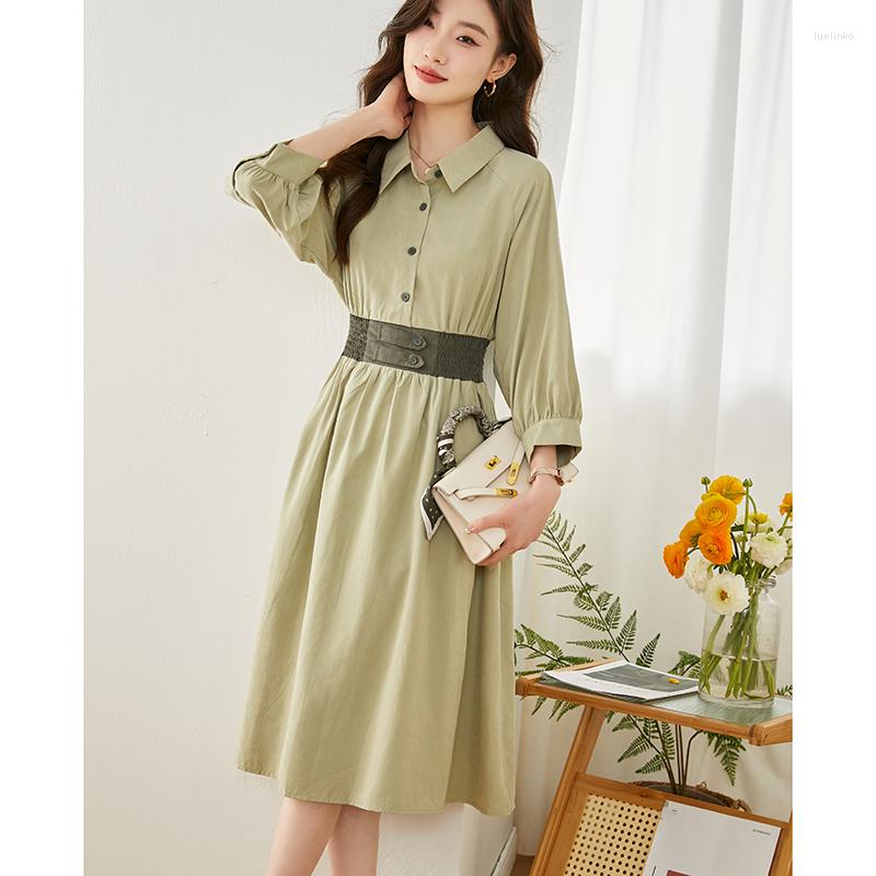 Party Dresses Fairy Elegent Woman In The Spring Of 2023 Feeling Small Temperament Melting Charge Waist Design Shirt Skirt Dress, Green
Party Dresses Fairy Elegent Woman In The Spring Of 2023 Feeling Small Temperament Melting Charge Waist Design Shirt Skirt Dress, Green