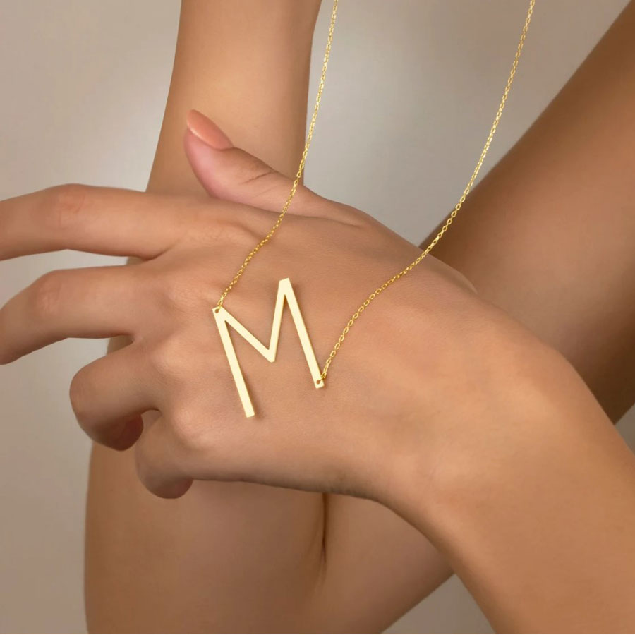 100% Stainless Steel Initial Letter Name Pendant Necklace for Women Waterproof Non-Tarnish Alphabet A-Z 26 Letter Necklaces
100% Stainless Steel Initial Letter Name Pendant Necklace for Women Waterproof Non-Tarnish Alphabet A-Z 26 Letter Necklaces