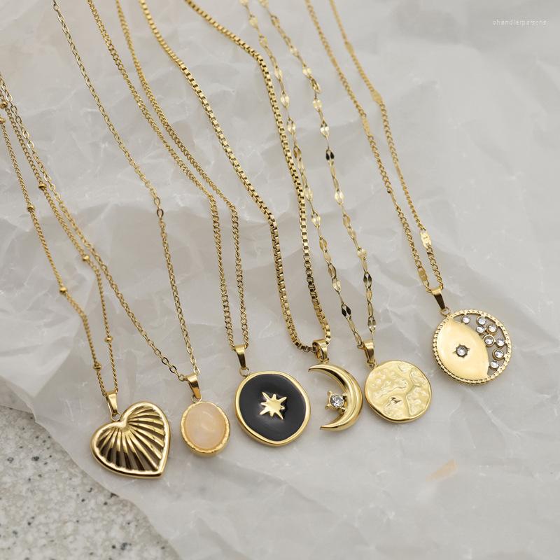 Pendant Necklaces Ins Necklace Stainless Steel Non Fading Natural Stone Enamel Fashion Sweet Clavicle Chain Neck Jewelry Gift
Pendant Necklaces Ins Necklace Stainless Steel Non Fading Natural Stone Enamel Fashion Sweet Clavicle Chain Neck Jewelry Gift