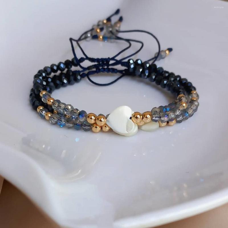Charm Bracelets Go2BoHo Wholesale Women's Seashell Shell Heart Gold Colored Bead Bule & Clear Friendship Crystal Bracelet For Women
Charm Bracelets Go2BoHo Wholesale Women's Seashell Shell Heart Gold Colored Bead Bule & Clear Friendship Crystal Bracelet For Women