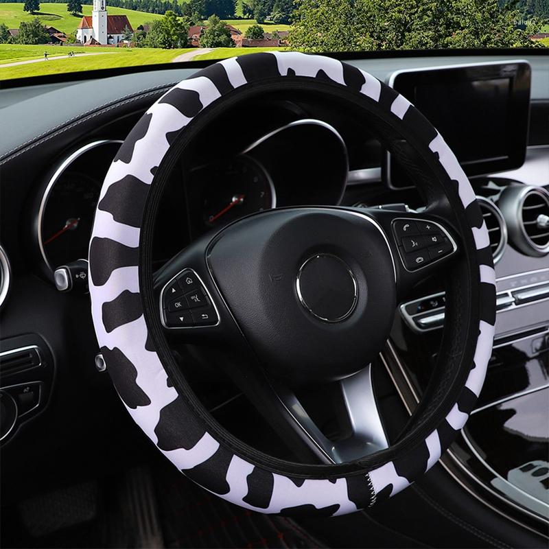 Steering Wheel Covers 38Cm Universal Cow Print Car Cover Wrap Auto No Inner Ring Anti-Slip Elastic Protector
Steering Wheel Covers 38Cm Universal Cow Print Car Cover Wrap Auto No Inner Ring Anti-Slip Elastic Protector