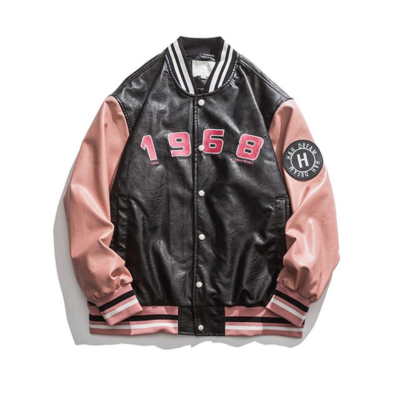 Men' Jackets Hip Hop Vintage Varsity Baseball Jacket Pu Letter Embroidery Outwear Coats For Couples Harakuju Streetwear, Black
Men' Jackets Hip Hop Vintage Varsity Baseball Jacket Pu Letter Embroidery Outwear Coats For Couples Harakuju Streetwear, Black