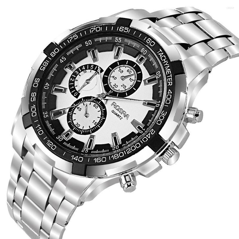 Wristwatches Relogio Masculino Rosra Fashion Brand Watch Men Sports Watches Stainless Steel Band Quartz Price Drop, Silver
Wristwatches Relogio Masculino Rosra Fashion Brand Watch Men Sports Watches Stainless Steel Band Quartz Price Drop, Silver