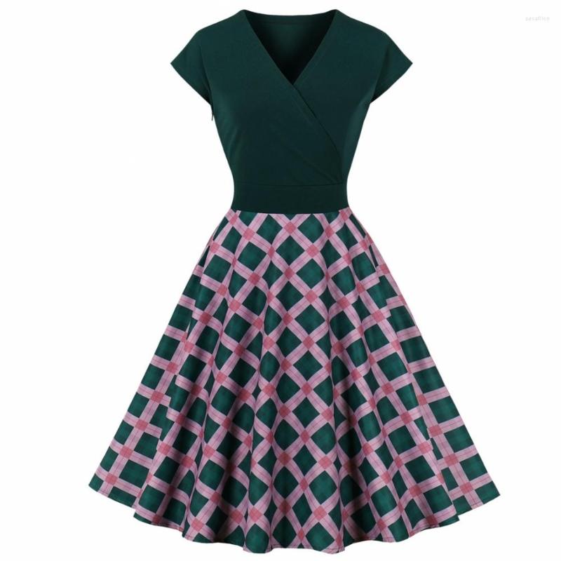 Party Dresses Women Pin Up Flower Casual Dress 2023 Summer Short Sleeve Retro Robe 60s 50s Vintage Rockabilly Swing Vestidos, Green
Party Dresses Women Pin Up Flower Casual Dress 2023 Summer Short Sleeve Retro Robe 60s 50s Vintage Rockabilly Swing Vestidos, Green