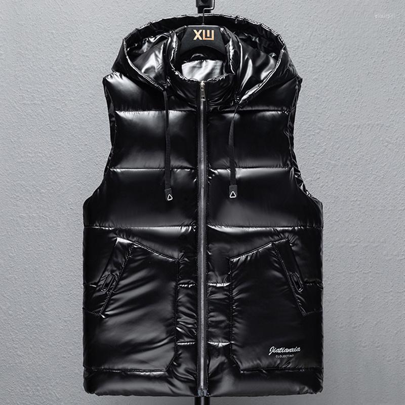 Men's Vests Brand Autumn Men Hooded Sleeveless Jacket Winter Plus Size -6XL Cotton Vest Thick Warm Black Bubble Waistcoat Pockets
Men's Vests Brand Autumn Men Hooded Sleeveless Jacket Winter Plus Size -6XL Cotton Vest Thick Warm Black Bubble Waistcoat Pockets