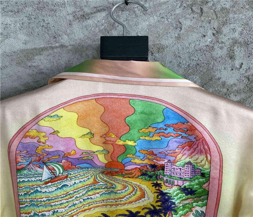 Casablanca dream beach silkworm silk color printed shirt expensive summer fried Street shirt8265812, Red
Casablanca dream beach silkworm silk color printed shirt expensive summer fried Street shirt8265812, Red