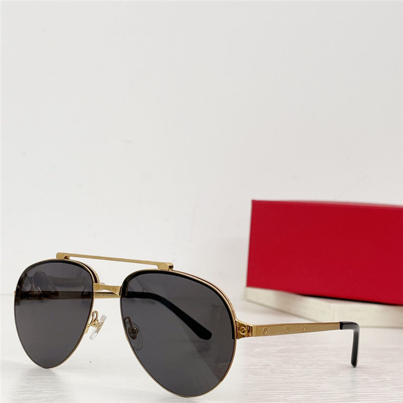 New fashion design pilot sunglasses 0354S metal half frame double bridge decorated spring hinge temples simple style versatile uv400 protection eyewear
New fashion design pilot sunglasses 0354S metal half frame double bridge decorated spring hinge temples simple style versatile uv400 protection eyewear