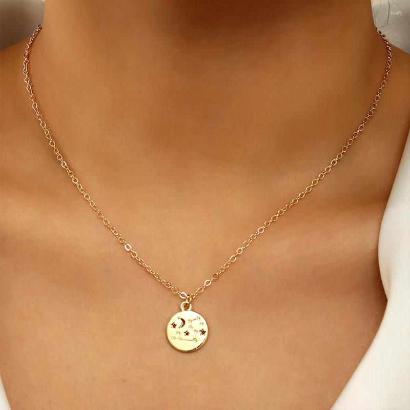 Pendant Necklaces Boho Simple Round Brand Star Moon Necklace Women 2023 Vintage Gold Color Metal Girls Fashion Jewelry
Pendant Necklaces Boho Simple Round Brand Star Moon Necklace Women 2023 Vintage Gold Color Metal Girls Fashion Jewelry