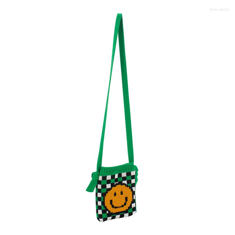 Evening Bags Women's Bag Vintage Knit Cartoon Lattice Phone Pouch Girl Trend Fashion Weave Cute Face Sling Shoulder Wallet, Black
Evening Bags Women's Bag Vintage Knit Cartoon Lattice Phone Pouch Girl Trend Fashion Weave Cute Face Sling Shoulder Wallet, Black