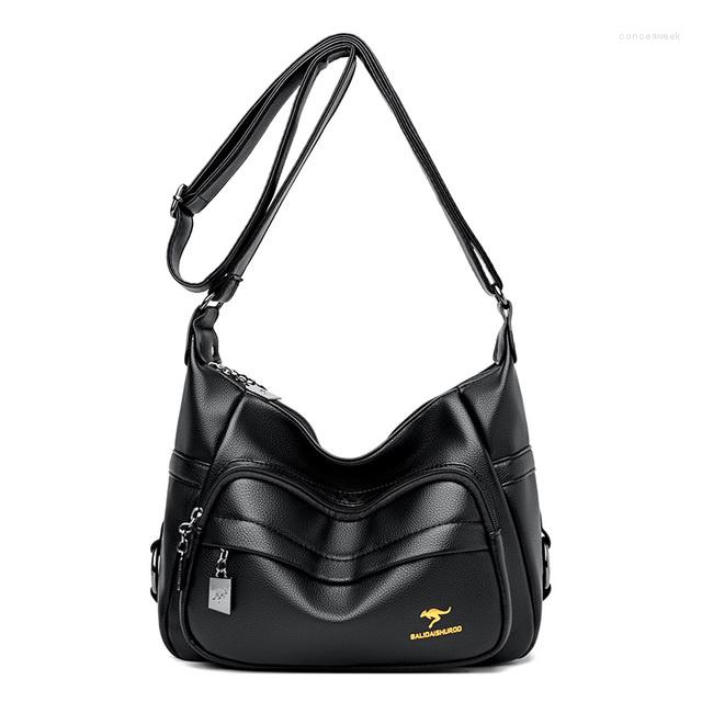 Evening Bags Luxury Designer High Quality Leather Ladies Shoulder Fashion Solid Color Design Women Messenger 2023 Women's Bag, Black
Evening Bags Luxury Designer High Quality Leather Ladies Shoulder Fashion Solid Color Design Women Messenger 2023 Women's Bag, Black