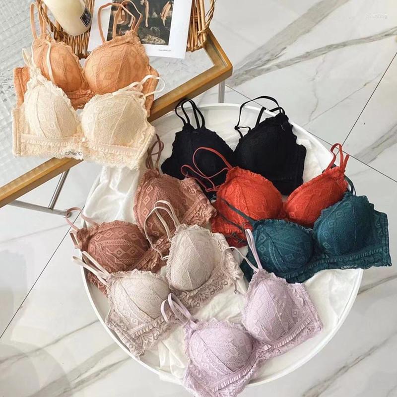 Bras Sets Ladies Thicken Underwear No Steel Ring Lace Beautiful Back Gathering Adjustable Top-up Bra Set Comfortable Thong, Yellow
Bras Sets Ladies Thicken Underwear No Steel Ring Lace Beautiful Back Gathering Adjustable Top-up Bra Set Comfortable Thong, Yellow