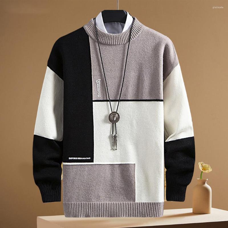 Men's Sweaters Men Winter Sweater Knitting Long Sleeves Crew Neck Contrast Color Loose Warm Thick Elastic Anti-shrink Spring For Shoppi, Black
Men's Sweaters Men Winter Sweater Knitting Long Sleeves Crew Neck Contrast Color Loose Warm Thick Elastic Anti-shrink Spring For Shoppi, Black
