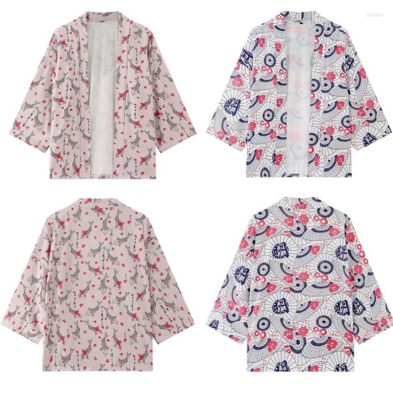 Ethnic Clothing Japanese Clothes Men Haori Kimono Yukata Samural Vintage Print Summer Harajuku Style Streetwear Casual Loose Cardigan Male 
Ethnic Clothing Japanese Clothes Men Haori Kimono Yukata Samural Vintage Print Summer Harajuku Style Streetwear Casual Loose Cardigan Male