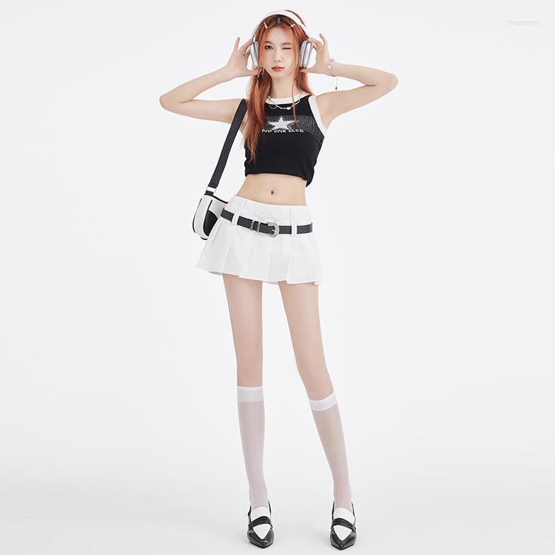 Skirts (With Lined Belt) American Spice Girl 2023 High Waist Slim Pleated Skirt White Black All-Match Casual A- Line
Skirts (With Lined Belt) American Spice Girl 2023 High Waist Slim Pleated Skirt White Black All-Match Casual A- Line